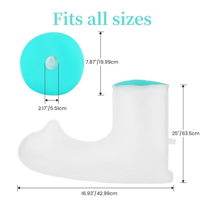 mosago Waterproof Cast Covers for Shower Arm Adult, Sleeve Protector Bag After Surgery/Wound/Fracture/Bandage/Broken Hand, Water Proof Plastic Sleeves to Cover Arms /Toddler Showering in Bath Finger Large - Image 3
